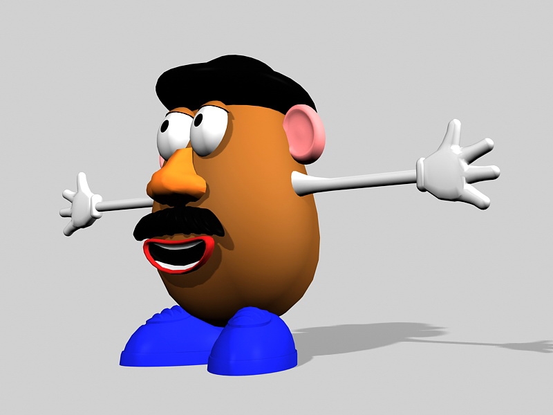 Mr. Potato Head 3d rendering