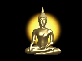 India Buddha Statue 3d preview