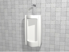 Wall Mounted Urinal 3d preview