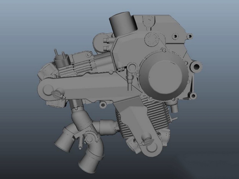 Animated Engine 3d model - CadNav