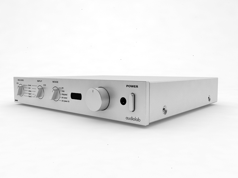 Audio Power Amplifier 3d rendering