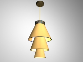 Yellow Pendant Lights 3d preview