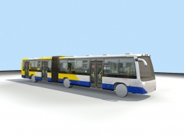 Articulated Bus 3d preview