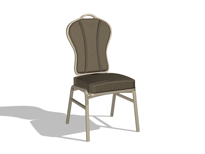 Elegant Dining Chair 3d rendering