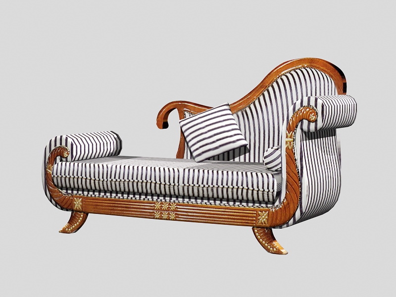 Chaise Lounge Furniture 3d rendering