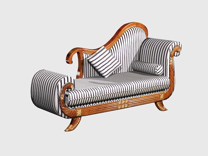 Chaise Lounge Furniture 3d rendering