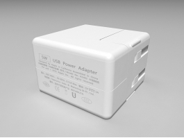 Apple Power Adapter 3d model preview