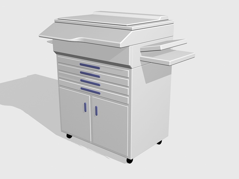 Office Photocopier 3d rendering