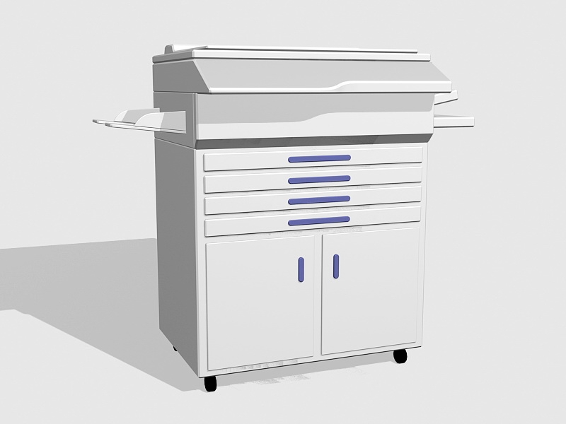 Office Photocopier 3d rendering