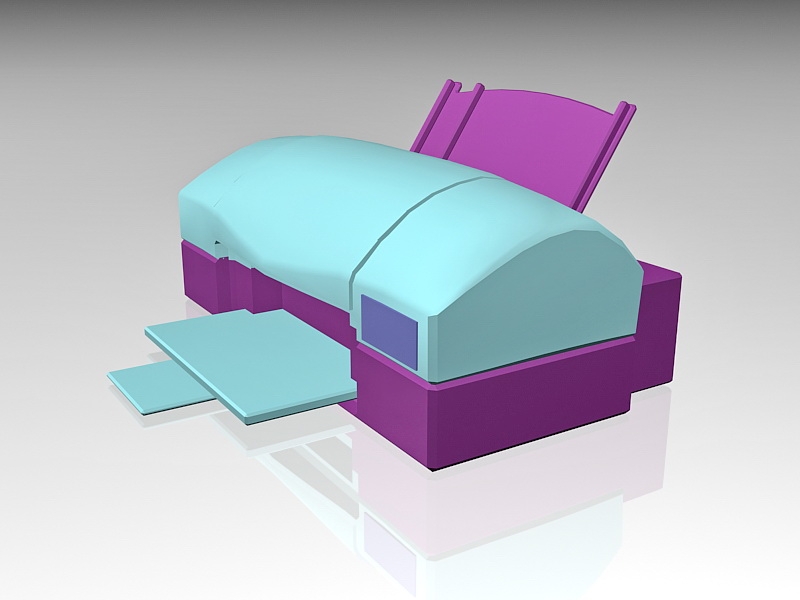Color Inkjet Printer 3d rendering