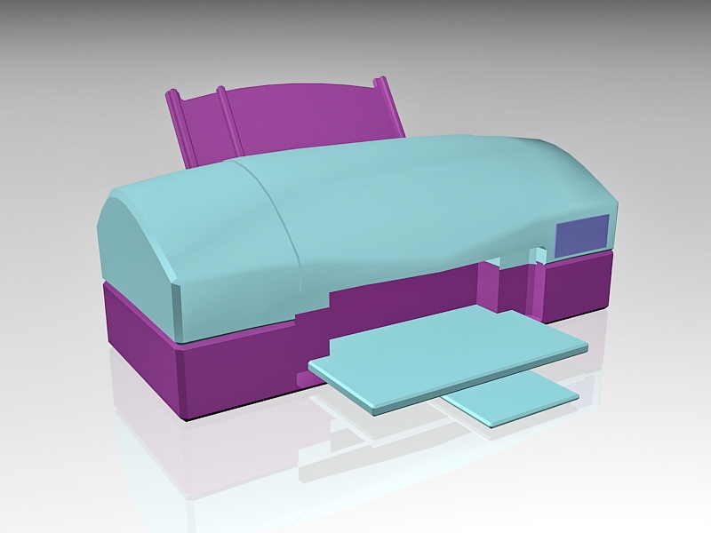 Color Inkjet Printer 3d rendering