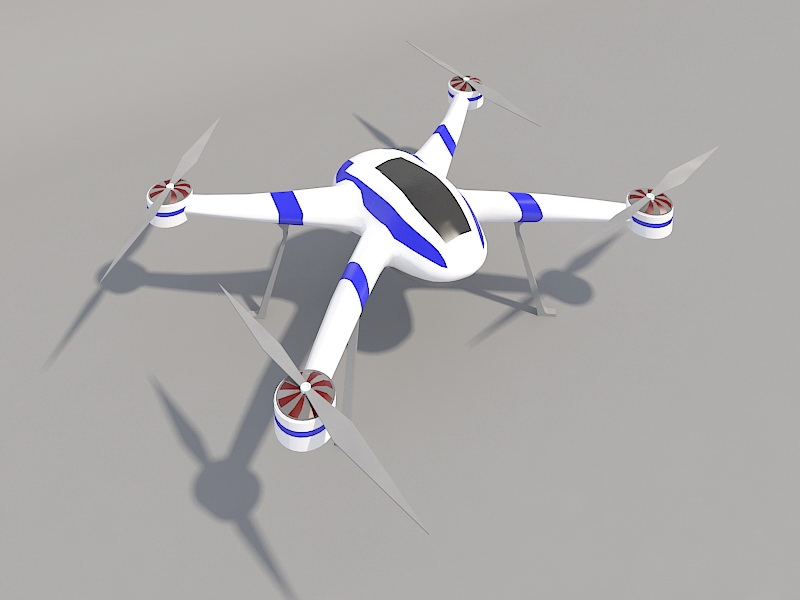 Air Drone 3d rendering