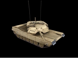 American M1 Abrams Tank 3d preview