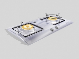 Kitchen Gas Stove Top 3d preview