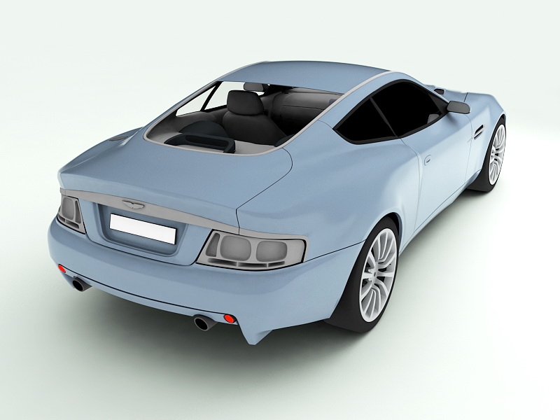Aston Martin Vanquish 3d rendering