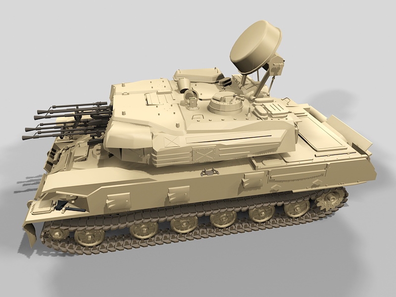 Russian ZSU-23-4 Shilka SPAAG 3d rendering