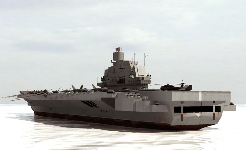 Chinese Type 001 Aircraft Carrier 3d rendering