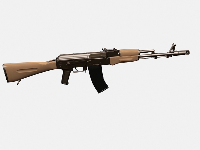 AK-74 Rifle 3d rendering
