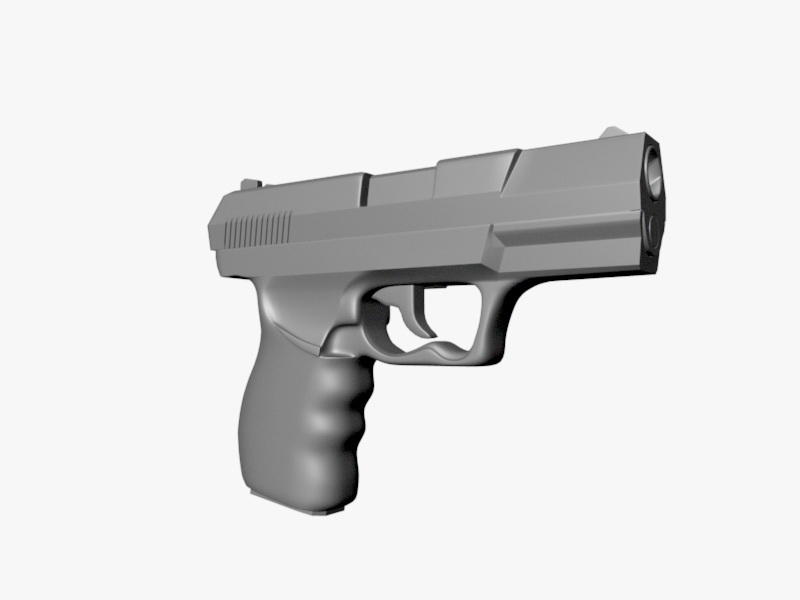 Walther P99 9Mm Pistol 3d rendering
