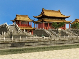 Chinese Imperial Palace 3d model preview