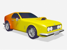 Classic Muscle Car 3d model preview