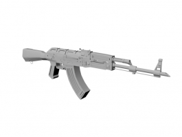 Russian AKM 3d model preview