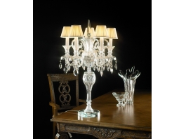 Crystal Chandelier Table Lamp 3d preview