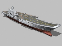 Varyag Aircraft Carrier 3d model preview