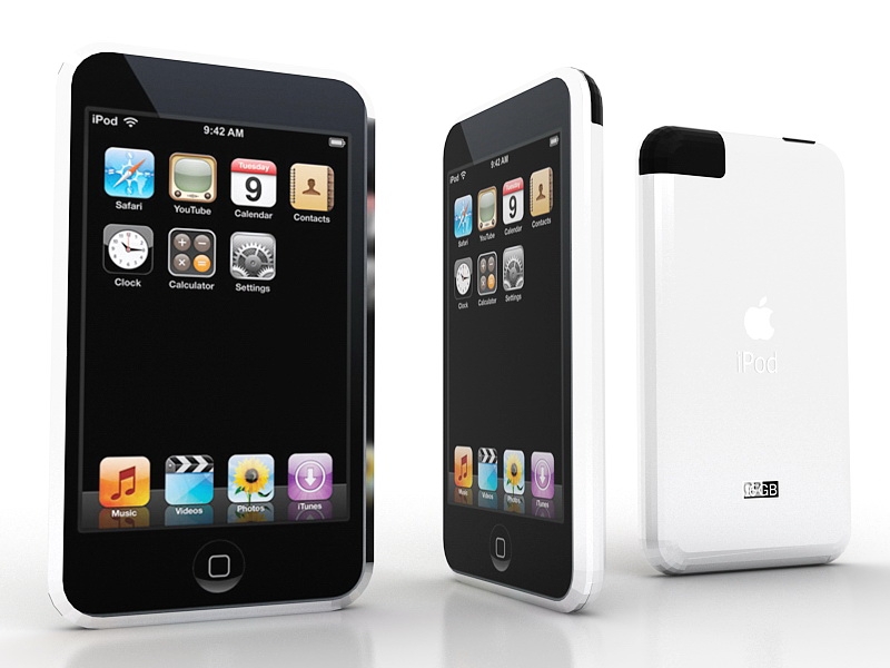 iPod Touch 16GB 3d rendering