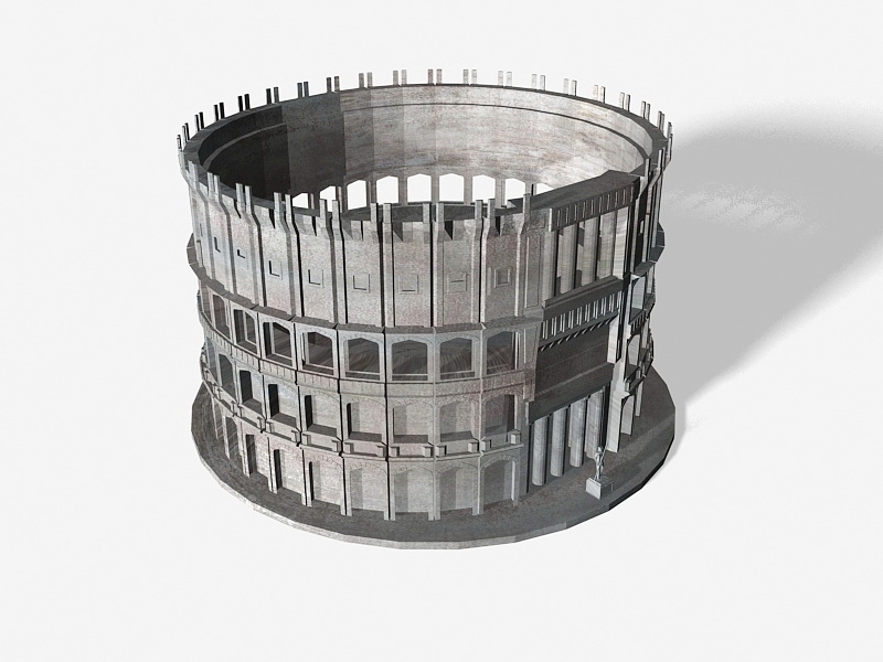 Roman Empire Colosseum 3d rendering