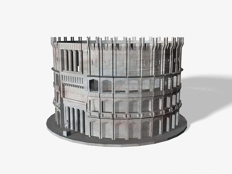 Roman Empire Colosseum 3d rendering