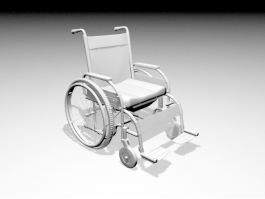 Medical Wheelchair 3d model preview