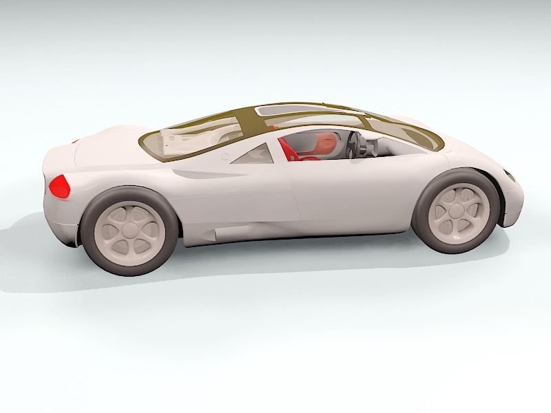 Audi Avus Concept Sports Car 3d rendering