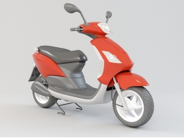 Electric Motor Scooter Moped 3d model preview