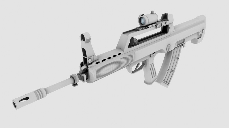 QBZ-95-1 Assault Rifle 3d rendering