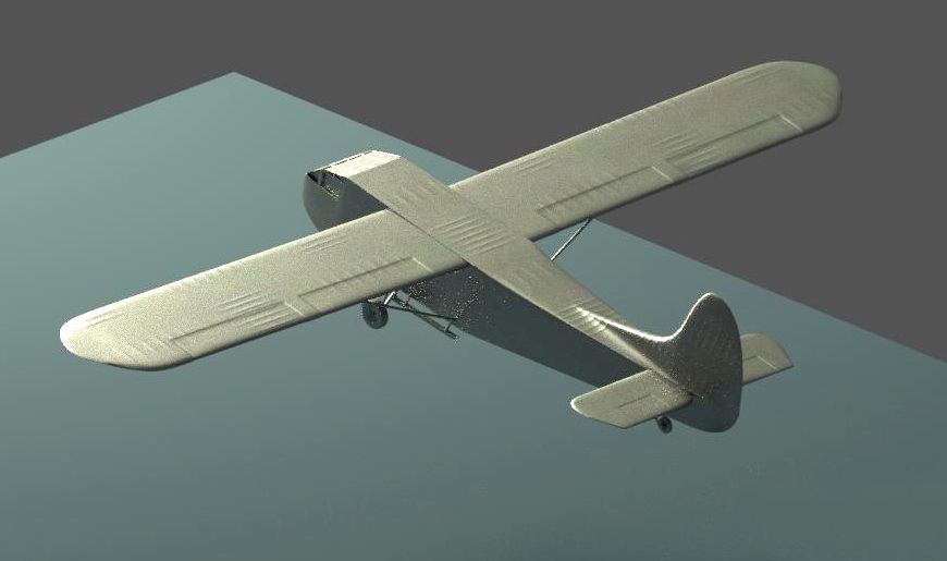 Waco Airplane 3d rendering