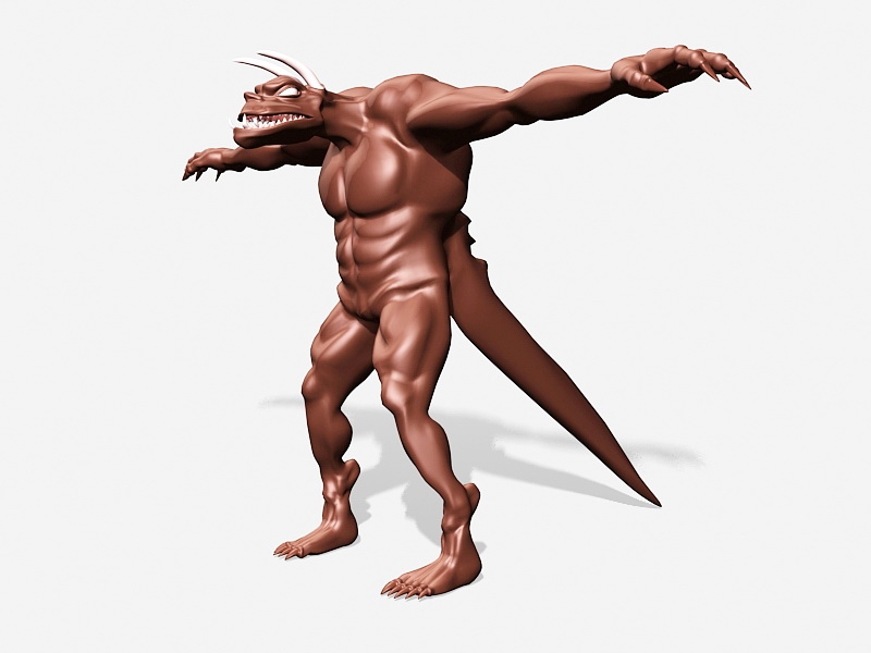 Tarrasque Monster 3d rendering