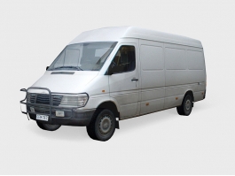 Low Poly Van 3d preview