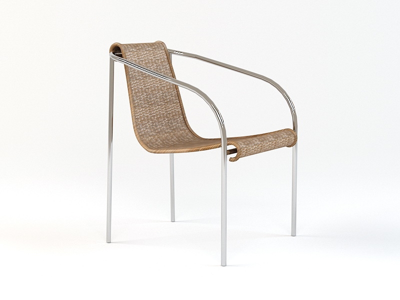 Outdoor Patio Wicker Chair 3d rendering