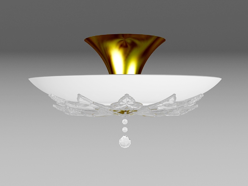Frosted Glass Ceiling Light 3d rendering