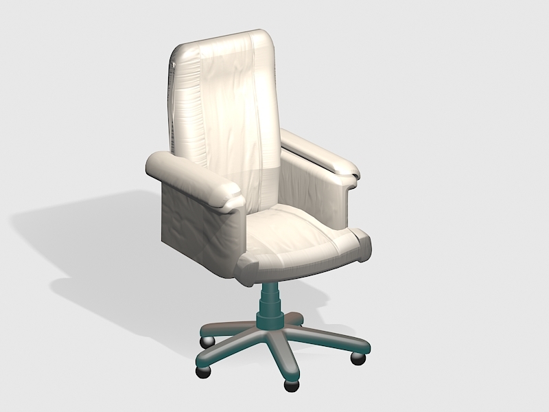 Leather Office Desk Chair 3d rendering
