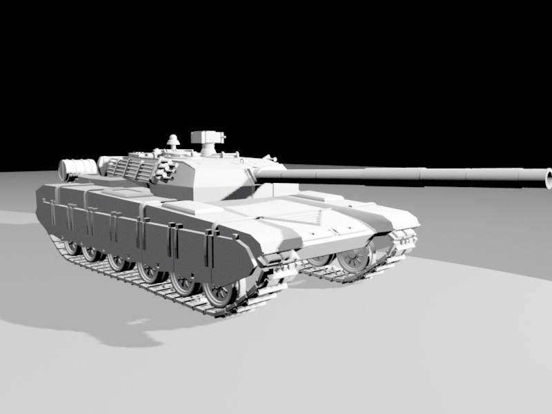 Military Battle Tank 3d rendering