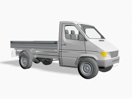 Mercedes Pickup Truck 3d preview