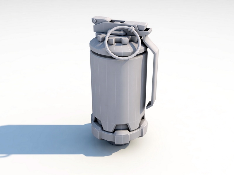 Sci-Fi Hand Grenade 3d rendering