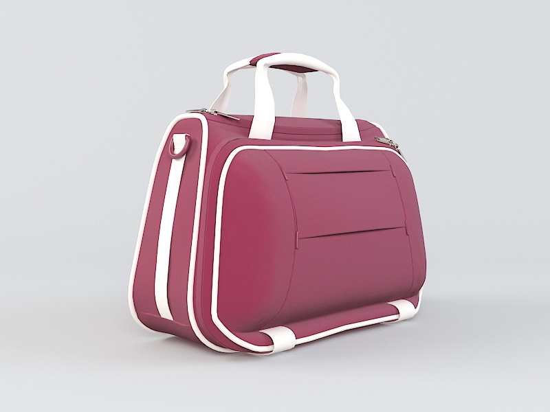 Pink Handbag 3d rendering