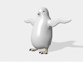 White Penguin 3d preview
