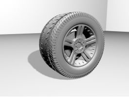 Sports Car Tyre 3d preview