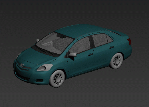 Animated Toyota Yaris 3d rendering