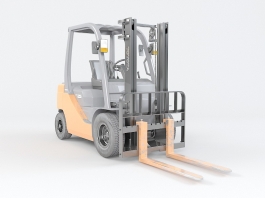 Industrial Forklift 3d model preview