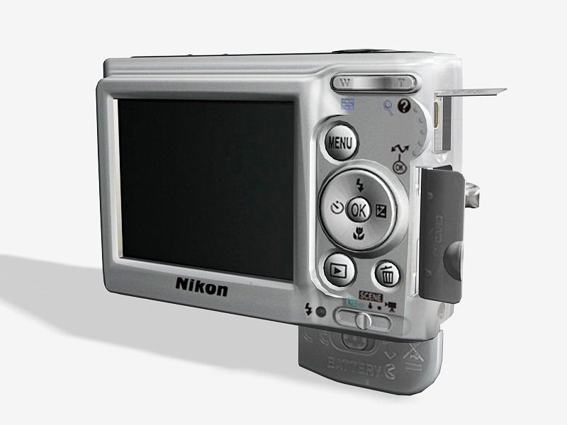 NIKON L12 Digital Camera 3d rendering